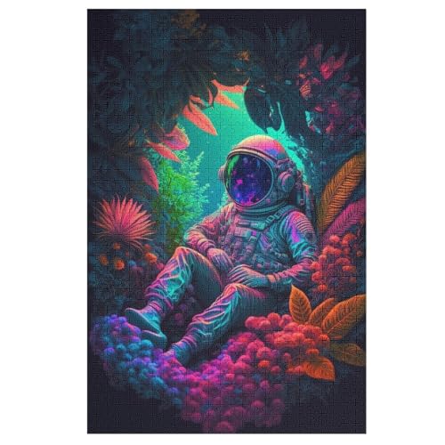 Holzpuzzles 1000 Teile Astronaut -Puzzle Für Jungen Und Mädchen, Schwierigkeitsgrad, Lernspiele, Familienspielzeug 78×53cm Holzpuzzles 1000 Teile Astronaut -Puzzle Für Jungen Und Mädchen, Schwierigkeitsgrad, Lernspiele, Familienspielzeug 78×53cm von GGJJTT