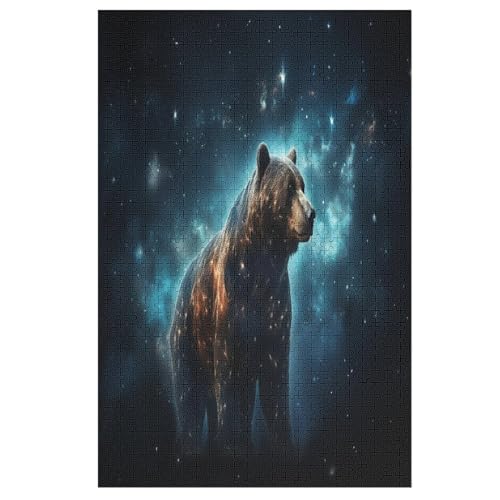 Holzpuzzles 1000 Teile Bär -Puzzle Für Jungen Und Mädchen, Schwierigkeitsgrad, Lernspiele, Familienspielzeug 78×53cm Holzpuzzles 1000 Teile Bär -Puzzle Für Jungen Und Mädchen, Schwierigkeitsgrad, Lernspiele, Familienspielzeug 78×53cm von GGJJTT