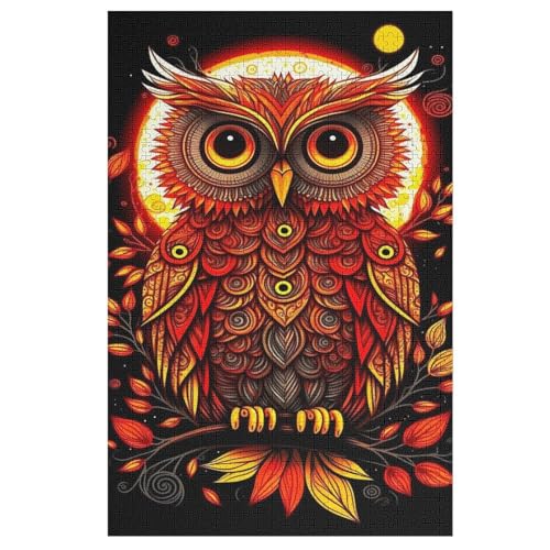 Holzpuzzles 1000 Teile Eule -Puzzle Für Jungen Und Mädchen, Schwierigkeitsgrad, Lernspiele, Familienspielzeug 78×53cm Holzpuzzles 1000 Teile Eule -Puzzle Für Jungen Und Mädchen, Schwierigkeitsgrad, Lernspiele, Familienspielzeug 78×53cm von GGJJTT