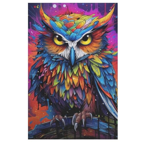 Holzpuzzles 1000 Teile Eule -Puzzle Für Jungen Und Mädchen, Schwierigkeitsgrad, Lernspiele, Familienspielzeug 78×53cm Holzpuzzles 1000 Teile Eule -Puzzle Für Jungen Und Mädchen, Schwierigkeitsgrad, Lernspiele, Familienspielzeug 78×53cm von GGJJTT
