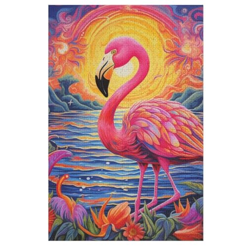 Holzpuzzles 1000 Teile Flamingo -Puzzle Für Jungen Und Mädchen, Schwierigkeitsgrad, Lernspiele, Familienspielzeug 78×53cm Holzpuzzles 1000 Teile Flamingo -Puzzle Für Jungen Und Mädchen, Schwierigkeitsgrad, Lernspiele, Familienspielzeug 78×53cm von GGJJTT