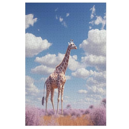 Holzpuzzles 1000 Teile Giraffe -Puzzle Für Jungen Und Mädchen, Schwierigkeitsgrad, Lernspiele, Familienspielzeug 78×53cm Holzpuzzles 1000 Teile Giraffe -Puzzle Für Jungen Und Mädchen, Schwierigkeitsgrad, Lernspiele, Familienspielzeug 78×53cm von GGJJTT
