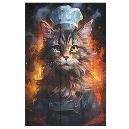Holzpuzzles 1000 Teile Katze -Puzzle Für Jungen Und Mädchen, Schwierigkeitsgrad, Lernspiele, Familienspielzeug 78×53cm Holzpuzzles 1000 Teile Katze -Puzzle Für Jungen Und Mädchen, Schwierigkeitsgrad, Lernspiele, Familienspielzeug 78×53cm von GGJJTT