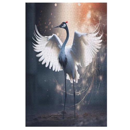 Holzpuzzles 1000 Teile Kranich -Puzzle Für Jungen Und Mädchen, Schwierigkeitsgrad, Lernspiele, Familienspielzeug 78×53cm Holzpuzzles 1000 Teile Kranich -Puzzle Für Jungen Und Mädchen, Schwierigkeitsgrad, Lernspiele, Familienspielzeug 78×53cm von GGJJTT