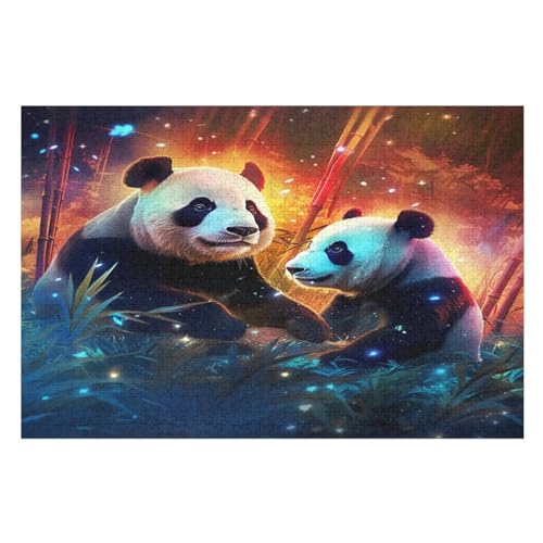 Holzpuzzles 1000 Teile Panda -Puzzle Für Jungen Und Mädchen, Schwierigkeitsgrad, Lernspiele, Familienspielzeug 75×50cm Holzpuzzles 1000 Teile Panda -Puzzle Für Jungen Und Mädchen, Schwierigkeitsgrad, Lernspiele, Familienspielzeug 75×50cm von GGJJTT