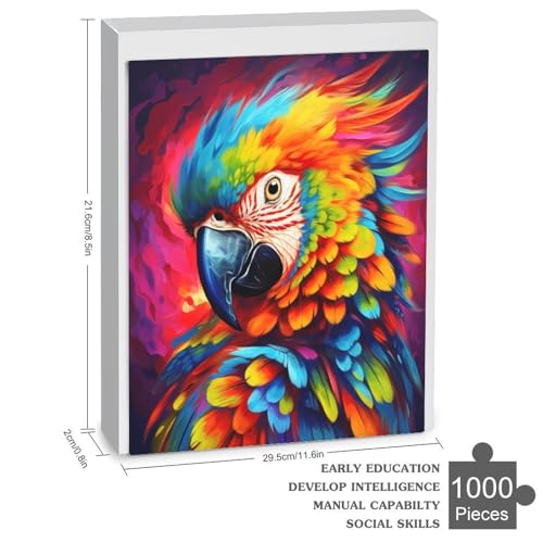 Holzpuzzles 1000 Teile Papagei -Puzzle Für Jungen Und Mädchen, Schwierigkeitsgrad, Lernspiele, Familienspielzeug 78×53cm Holzpuzzles 1000 Teile Papagei -Puzzle Für Jungen Und Mädchen, Schwierigkeitsgrad, Lernspiele, Familienspielzeug 78×53cm von GGJJTT