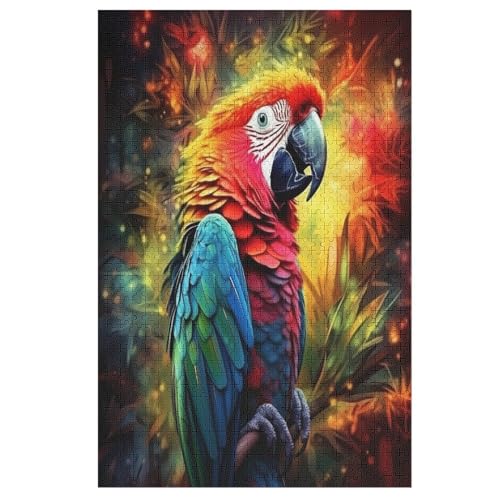 Holzpuzzles 1000 Teile Papagei -Puzzle Für Jungen Und Mädchen, Schwierigkeitsgrad, Lernspiele, Familienspielzeug 78×53cm Holzpuzzles 1000 Teile Papagei -Puzzle Für Jungen Und Mädchen, Schwierigkeitsgrad, Lernspiele, Familienspielzeug 78×53cm von GGJJTT