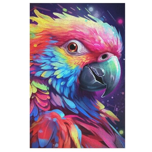 Holzpuzzles 1000 Teile Papagei -Puzzle Für Jungen Und Mädchen, Schwierigkeitsgrad, Lernspiele, Familienspielzeug 78×53cm Holzpuzzles 1000 Teile Papagei -Puzzle Für Jungen Und Mädchen, Schwierigkeitsgrad, Lernspiele, Familienspielzeug 78×53cm von GGJJTT