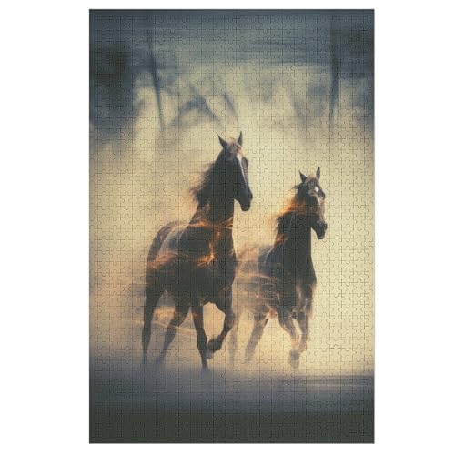 Holzpuzzles 1000 Teile Horse -Puzzle Für Jungen Und Mädchen, Schwierigkeitsgrad, Lernspiele, Familienspielzeug 78×53cm Holzpuzzles 1000 Teile Horse -Puzzle Für Jungen Und Mädchen, Schwierigkeitsgrad, Lernspiele, Familienspielzeug 78×53cm von GGJJTT