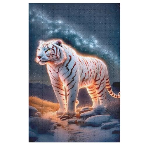 Holzpuzzles 1000 Teile Tiger -Puzzle Für Jungen Und Mädchen, Schwierigkeitsgrad, Lernspiele, Familienspielzeug 78×53cm Holzpuzzles 1000 Teile Tiger -Puzzle Für Jungen Und Mädchen, Schwierigkeitsgrad, Lernspiele, Familienspielzeug 78×53cm von GGJJTT