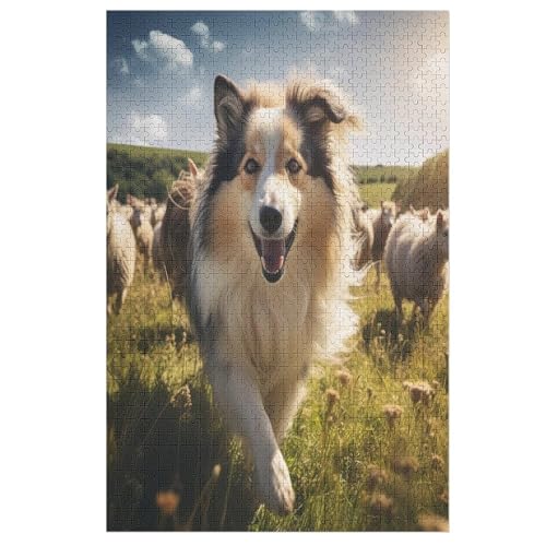 Hund Holzpuzzle 1000 Teile Klassische Puzzles Erwachsene Kinder Puzzle DIY Kit Holzspielzeug Einzigartiges Geschenk 78×53cm Hund Holzpuzzle 1000 Teile Klassische Puzzles Erwachsene Kinder Puzzle DIY Kit Holzspielzeug Einzigartiges Geschenk 78×53cm von GGJJTT