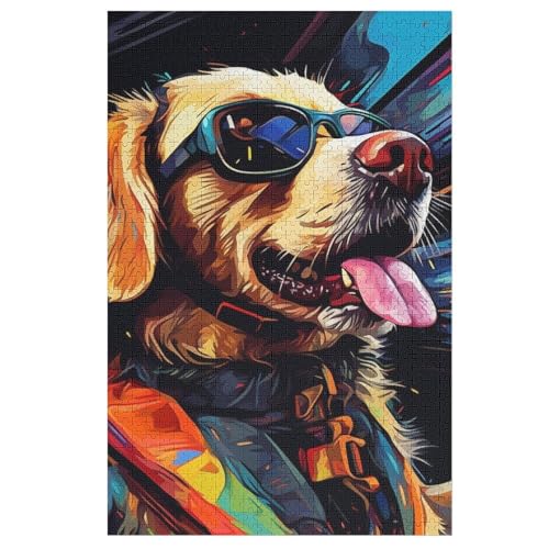 Hund -Puzzle, 1000 Teile,Holzpuzzle Für Erwachsene Kinder, Lustiges Spielzeug, Denkspiel, Bildungsspiel, 78×53cm Hund -Puzzle, 1000 Teile,Holzpuzzle Für Erwachsene Kinder, Lustiges Spielzeug, Denkspiel, Bildungsspiel, 78×53cm von GGJJTT