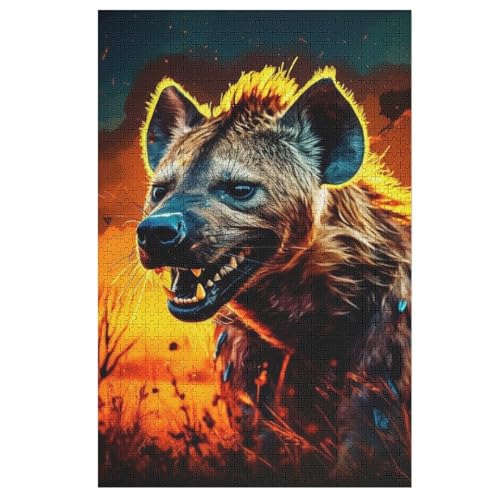 Hyäne -Puzzle, 1000 Teile,Holzpuzzle Für Erwachsene Kinder, Lustiges Spielzeug, Denkspiel, Bildungsspiel, 78×53cm Hyäne -Puzzle, 1000 Teile,Holzpuzzle Für Erwachsene Kinder, Lustiges Spielzeug, Denkspiel, Bildungsspiel, 78×53cm von GGJJTT