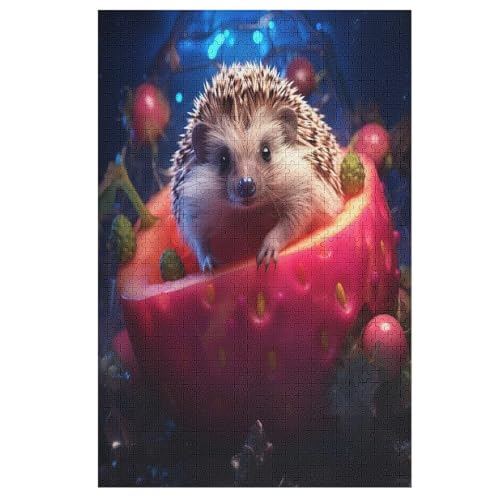 Igel Holzpuzzle 1000 Teile Klassische Puzzles Erwachsene Kinder Puzzle DIY Kit Holzspielzeug Einzigartiges Geschenk 78×53cm Igel Holzpuzzle 1000 Teile Klassische Puzzles Erwachsene Kinder Puzzle DIY Kit Holzspielzeug Einzigartiges Geschenk 78×53cm von GGJJTT
