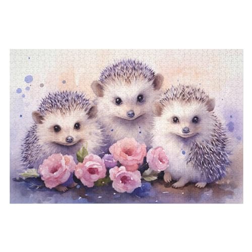 Igel -Puzzle, 1000 Teile,Holzpuzzle Für Erwachsene Kinder, Lustiges Spielzeug, Denkspiel, Bildungsspiel, 75×50cm Igel -Puzzle, 1000 Teile,Holzpuzzle Für Erwachsene Kinder, Lustiges Spielzeug, Denkspiel, Bildungsspiel, 75×50cm von GGJJTT