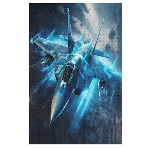 Kämpfer -Puzzle, 1000 Teile,Holzpuzzle Für Erwachsene Kinder, Lustiges Spielzeug, Denkspiel, Bildungsspiel, （78×53cm） von GGJJTT