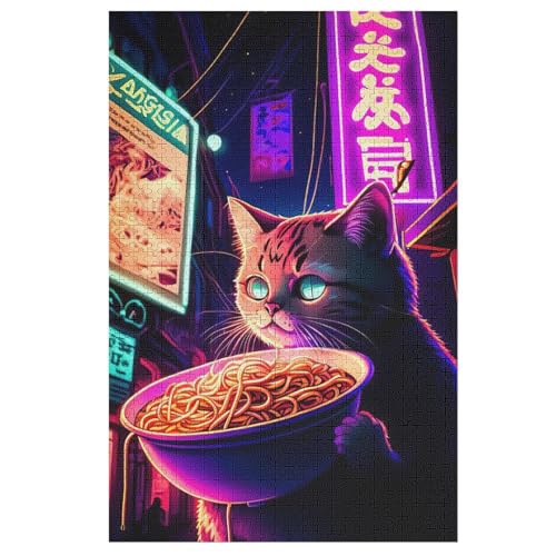 Katze 1000 Teile Holzpuzzle,einzigartiges Puzzle, Geschenk Für Erwachsene,Familienspiel,Herausforderungsaktivität,78×53cm Katze 1000 Teile Holzpuzzle,einzigartiges Puzzle, Geschenk Für Erwachsene,Familienspiel,Herausforderungsaktivität,78×53cm von GGJJTT