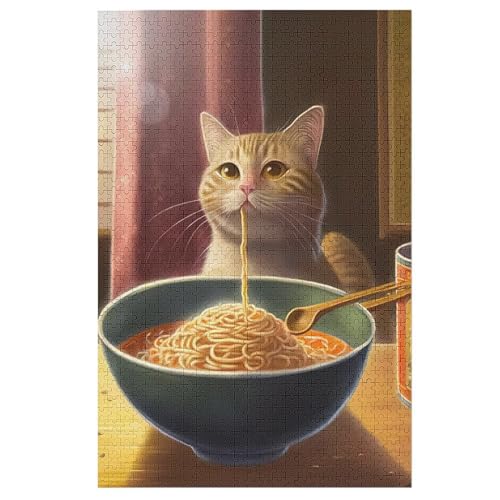 Katze Holzpuzzle 1000 Teile, Knobelspiele Für Erwachsene, Teenager, Puzzles Unmögliche - Kinder Puzzle Zimmer Deko 78×53cm Katze Holzpuzzle 1000 Teile, Knobelspiele Für Erwachsene, Teenager, Puzzles Unmögliche - Kinder Puzzle Zimmer Deko 78×53cm von GGJJTT