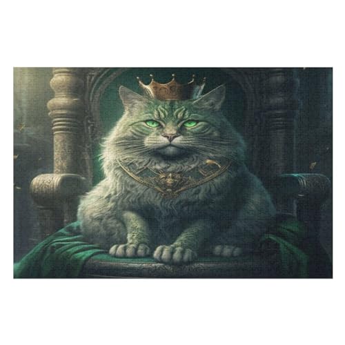 Katze Holzpuzzle 1000 Teile Klassische Puzzles Erwachsene Kinder Puzzle DIY Kit Holzspielzeug Einzigartiges Geschenk 75×50cm Katze Holzpuzzle 1000 Teile Klassische Puzzles Erwachsene Kinder Puzzle DIY Kit Holzspielzeug Einzigartiges Geschenk 75×50cm von GGJJTT