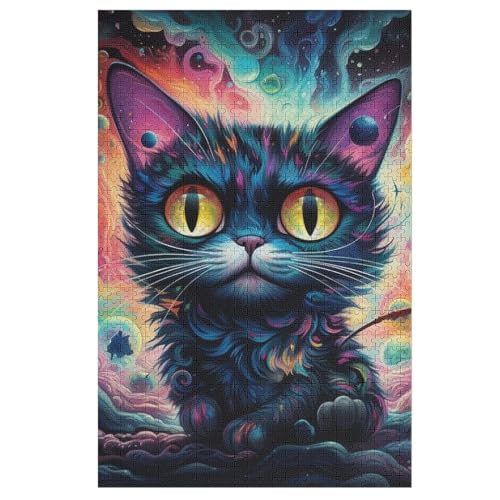 Katze -Puzzle, 1000 Teile,Holzpuzzle Für Erwachsene Kinder, Lustiges Spielzeug, Denkspiel, Bildungsspiel, 78×53cm Katze -Puzzle, 1000 Teile,Holzpuzzle Für Erwachsene Kinder, Lustiges Spielzeug, Denkspiel, Bildungsspiel, 78×53cm von GGJJTT