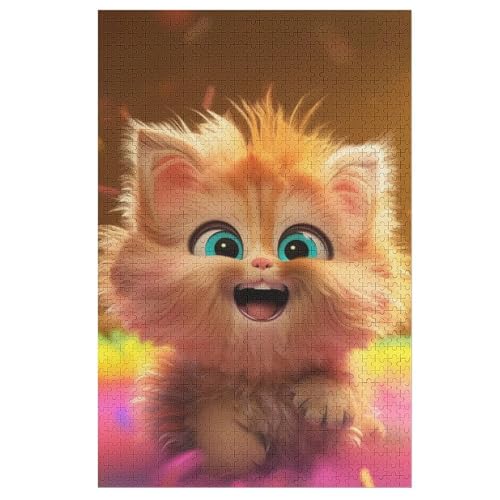Katze -Puzzle, 1000 Teile,Holzpuzzle Für Erwachsene Kinder, Lustiges Spielzeug, Denkspiel, Bildungsspiel, 78×53cm Katze -Puzzle, 1000 Teile,Holzpuzzle Für Erwachsene Kinder, Lustiges Spielzeug, Denkspiel, Bildungsspiel, 78×53cm von GGJJTT