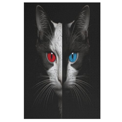 Katze -Puzzle, 1000 Teile,Holzpuzzle Für Erwachsene Kinder, Lustiges Spielzeug, Denkspiel, Bildungsspiel, 78×53cm Katze -Puzzle, 1000 Teile,Holzpuzzle Für Erwachsene Kinder, Lustiges Spielzeug, Denkspiel, Bildungsspiel, 78×53cm von GGJJTT