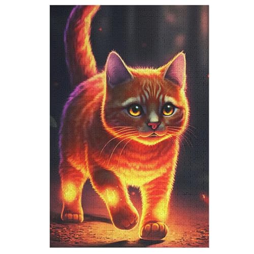 Katze -Puzzle, 1000 Teile,Holzpuzzle Für Erwachsene Kinder, Lustiges Spielzeug, Denkspiel, Bildungsspiel, 78×53cm Katze -Puzzle, 1000 Teile,Holzpuzzle Für Erwachsene Kinder, Lustiges Spielzeug, Denkspiel, Bildungsspiel, 78×53cm von GGJJTT