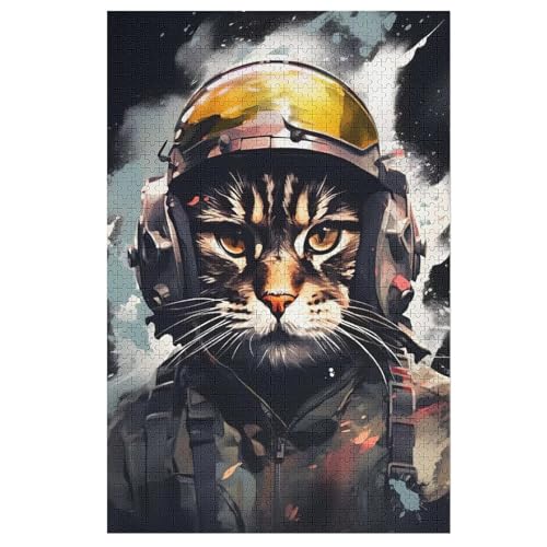 Katze Puzzle 1000 Teile, Holzpuzzle Für Erwachsene Kinder, Impossible Puzzles, Geschicklichkeitsspiel Für Die Ganze Familie 78×53cm Katze Puzzle 1000 Teile, Holzpuzzle Für Erwachsene Kinder, Impossible Puzzles, Geschicklichkeitsspiel Für Die Ganze Familie 78×53cm von GGJJTT