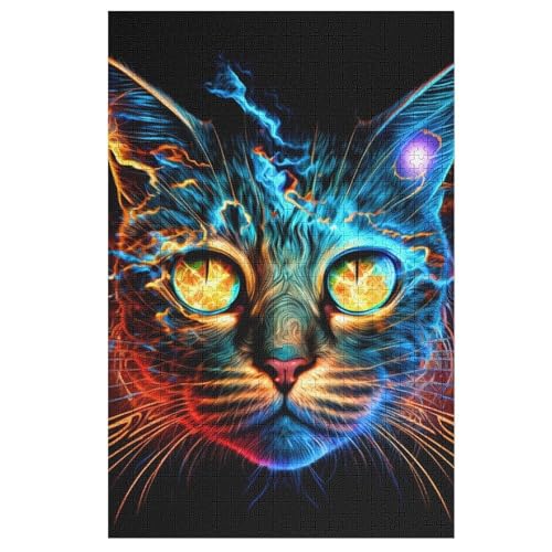 Katze Puzzles 1000 Teile Erwachsener Kniffel Spaß Für Die Ganze Familie, Holzpuzzle Kinder Erwachsene, Impossible Puzzle Schwer 78×53cm Katze Puzzles 1000 Teile Erwachsener Kniffel Spaß Für Die Ganze Familie, Holzpuzzle Kinder Erwachsene, Impossible Puzzle Schwer 78×53cm von GGJJTT