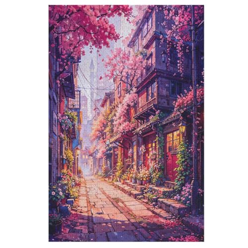 Kirschbaum, japanische Kunst Holzpuzzle Erwachsene - 1000 Teiliges Jigsaw Knobelspiel - Puzzle & Kinder - Outdoor & Reisespielzeug 78×53cm Kirschbaum, japanische Kunst Holzpuzzle Erwachsene - 1000 Teiliges Jigsaw Knobelspiel - Puzzle & Kinder - Outdoor & Reisespielzeug 78×53cm von GGJJTT