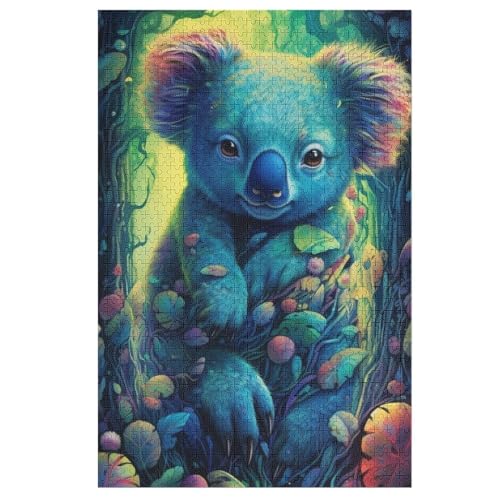 Koala Holzpuzzle 1000 Teile Klassische Puzzles Erwachsene Kinder Puzzle DIY Kit Holzspielzeug Einzigartiges Geschenk 78×53cm Koala Holzpuzzle 1000 Teile Klassische Puzzles Erwachsene Kinder Puzzle DIY Kit Holzspielzeug Einzigartiges Geschenk 78×53cm von GGJJTT