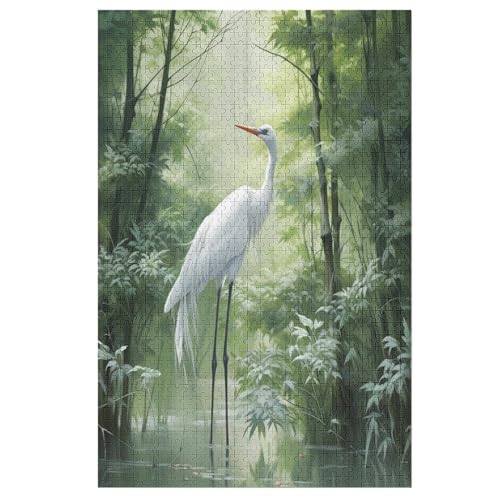 Kran Puzzle Für Erwachsene 1000 Teile Premium 100% Recyceltes Brett Zum Lernen, Lernspielzeug, Familienspiele Kinder Holzpuzzle （78×53cm） von GGJJTT