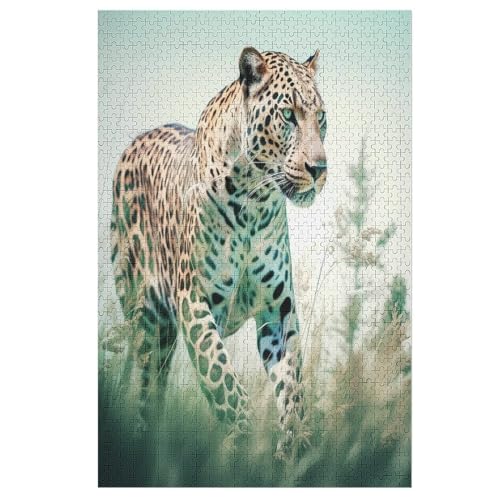 Leopard Holzpuzzle 1000 Teile Klassische Puzzles Erwachsene Kinder Puzzle DIY Kit Holzspielzeug Einzigartiges Geschenk 78×53cm Leopard Holzpuzzle 1000 Teile Klassische Puzzles Erwachsene Kinder Puzzle DIY Kit Holzspielzeug Einzigartiges Geschenk 78×53cm von GGJJTT