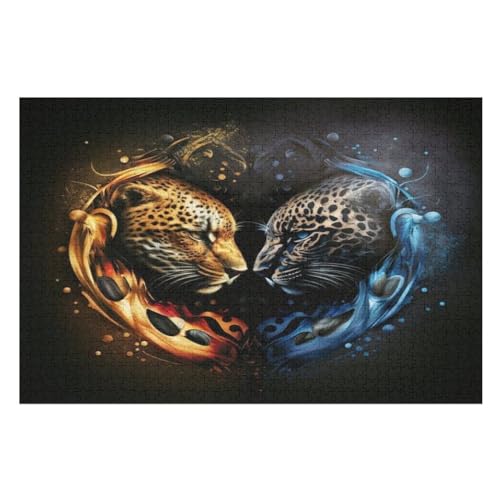 Leopard -Puzzle, 1000 Teile,Holzpuzzle Für Erwachsene Kinder, Lustiges Spielzeug, Denkspiel, Bildungsspiel, 75×50cm Leopard -Puzzle, 1000 Teile,Holzpuzzle Für Erwachsene Kinder, Lustiges Spielzeug, Denkspiel, Bildungsspiel, 75×50cm von GGJJTT