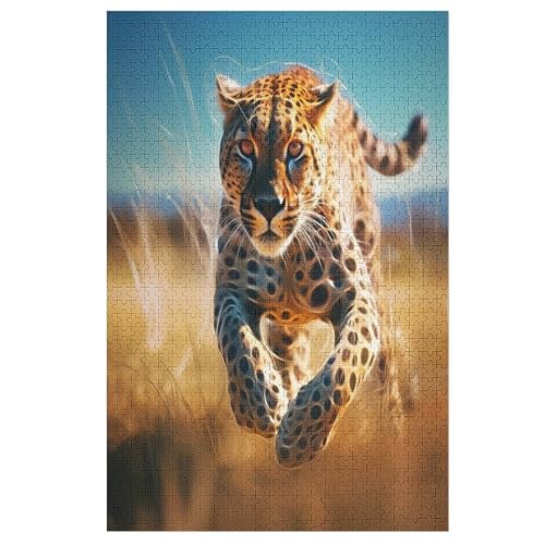 Leopard -Puzzle, 1000 Teile,Holzpuzzle Für Erwachsene Kinder, Lustiges Spielzeug, Denkspiel, Bildungsspiel, 78×53cm Leopard -Puzzle, 1000 Teile,Holzpuzzle Für Erwachsene Kinder, Lustiges Spielzeug, Denkspiel, Bildungsspiel, 78×53cm von GGJJTT