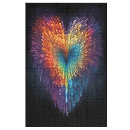 Liebe Puzzle Für Erwachsene 1000 Teile Premium Recyceltes Brett Zum Lernen, Lernspielzeug, Familienspiele Kinder Holzpuzzle 78×53cm Liebe Puzzle Für Erwachsene 1000 Teile Premium Recyceltes Brett Zum Lernen, Lernspielzeug, Familienspiele Kinder Holzpuzzle 78×53cm von GGJJTT