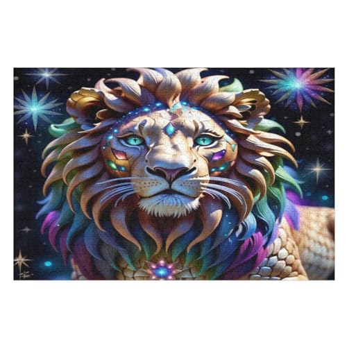 Löwe -Puzzle, 1000 Teile,Holzpuzzle Für Erwachsene Kinder, Lustiges Spielzeug, Denkspiel, Bildungsspiel, 75×50cm Löwe -Puzzle, 1000 Teile,Holzpuzzle Für Erwachsene Kinder, Lustiges Spielzeug, Denkspiel, Bildungsspiel, 75×50cm von GGJJTT