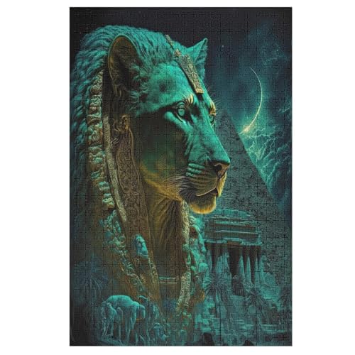 Löwe Puzzle, Puzzles Für Erwachsene Kinder, 1000 Teile Holzpuzzle, Für Jugendliche & Erwachsene Herausforderungsspielzeug 78×53cm Löwe Puzzle, Puzzles Für Erwachsene Kinder, 1000 Teile Holzpuzzle, Für Jugendliche & Erwachsene Herausforderungsspielzeug 78×53cm von GGJJTT