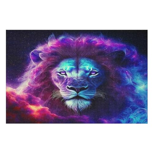 Löwe Puzzle Für Erwachsene 1000 Teile Premium Recyceltes Brett Zum Lernen, Lernspielzeug, Familienspiele Kinder Holzpuzzle 75×50cm Löwe Puzzle Für Erwachsene 1000 Teile Premium Recyceltes Brett Zum Lernen, Lernspielzeug, Familienspiele Kinder Holzpuzzle 75×50cm von GGJJTT