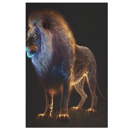 Löwe Puzzles 1000 Teile Erwachsener Kniffel Spaß Für Die Ganze Familie, Holzpuzzle Kinder Erwachsene, Impossible Puzzle Schwer 78×53cm Löwe Puzzles 1000 Teile Erwachsener Kniffel Spaß Für Die Ganze Familie, Holzpuzzle Kinder Erwachsene, Impossible Puzzle Schwer 78×53cm von GGJJTT