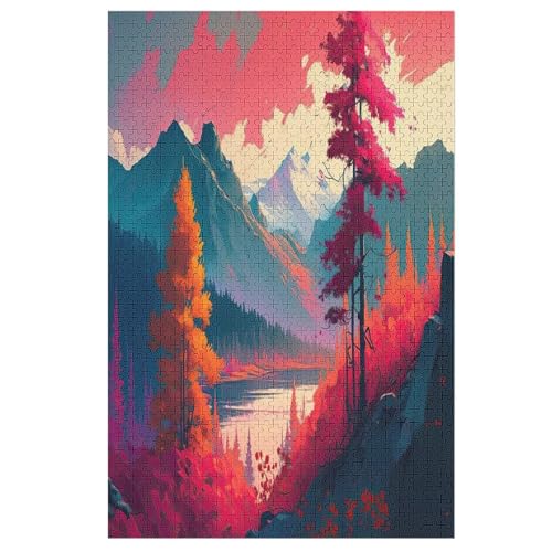 Majestätischer Berg Puzzle 1000 Teile, Holzpuzzle Für Erwachsene Kinder, Impossible Puzzles, GesKükenlichkeitsspiel Für Die Ganze Familie 78×53cm Majestätischer Berg Puzzle 1000 Teile, Holzpuzzle Für Erwachsene Kinder, Impossible Puzzles, GesKükenlichkeitsspiel Für Die Ganze Familie 78×53cm von GGJJTT
