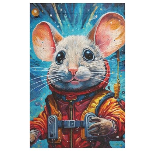 Maus Puzzle 1000 Teile, Holzpuzzle Für Erwachsene Kinder, Impossible Puzzles, Geschicklichkeitsspiel Für Die Ganze Familie 78×53cm Maus Puzzle 1000 Teile, Holzpuzzle Für Erwachsene Kinder, Impossible Puzzles, Geschicklichkeitsspiel Für Die Ganze Familie 78×53cm von GGJJTT