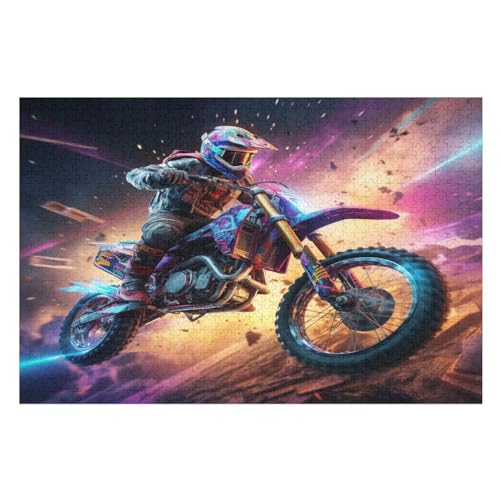 Motocross Puzzles 1000 Teile Erwachsener Kniffel Spaß Für Die Ganze Familie, Holzpuzzle Kinder Erwachsene, Impossible Puzzle Schwer 75×50cm Motocross Puzzles 1000 Teile Erwachsener Kniffel Spaß Für Die Ganze Familie, Holzpuzzle Kinder Erwachsene, Impossible Puzzle Schwer 75×50cm von GGJJTT