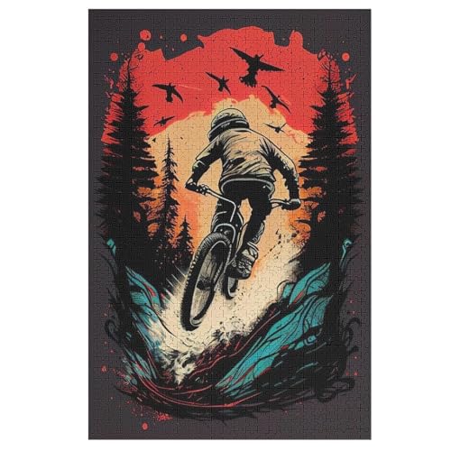 Mountainbike Puzzles 1000 Teile Erwachsener Kniffel Spaß Für Die Ganze Familie, Holzpuzzle Kinder Erwachsene, Impossible Puzzle Schwer 78×53cm Mountainbike Puzzles 1000 Teile Erwachsener Kniffel Spaß Für Die Ganze Familie, Holzpuzzle Kinder Erwachsene, Impossible Puzzle Schwer 78×53cm von GGJJTT