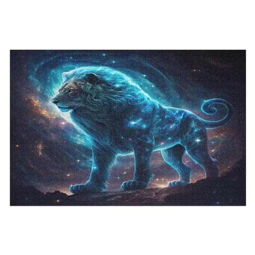 Nebellöwe Holzpuzzle 1000 Teile Klassische Puzzles Erwachsene Kinder Puzzle DIY Kit Holzspielzeug Einzigartiges Geschenk 75×50cm Nebellöwe Holzpuzzle 1000 Teile Klassische Puzzles Erwachsene Kinder Puzzle DIY Kit Holzspielzeug Einzigartiges Geschenk 75×50cm von GGJJTT
