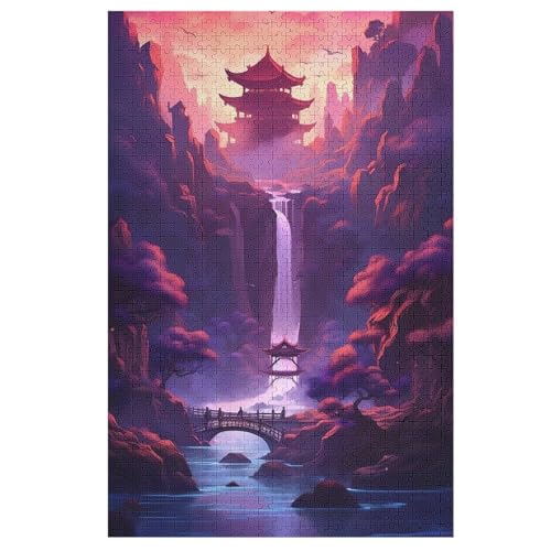 Neon-Wasserfall bei Sonnenuntergang 1000 Teile Premium-Puzzles Für Erwachsene Kinder- Holzpuzzles Spaß Und Lernspiele - Perfekte Puzzle 78×53cm Neon-Wasserfall bei Sonnenuntergang 1000 Teile Premium-Puzzles Für Erwachsene Kinder- Holzpuzzles Spaß Und Lernspiele - Perfekte Puzzle 78×53cm von GGJJTT