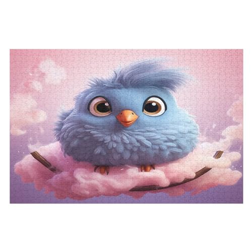 Niedliches Huhn Puzzle Für Erwachsene 1000 Teile Premium 100% Recyceltes Brett Zum Lernen, Lernspielzeug, Familienspiele Kinder Holzpuzzle （75×50cm） von GGJJTT