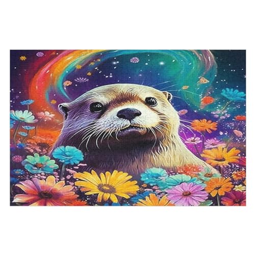Otter Holzpuzzle Für Erwachsene Teenager Stress Abbauen Familien-Puzzlespiel Poster 1000-teiliges Puzzle Kinder Lernspiel 75×50cm Otter Holzpuzzle Für Erwachsene Teenager Stress Abbauen Familien-Puzzlespiel Poster 1000-teiliges Puzzle Kinder Lernspiel 75×50cm von GGJJTT