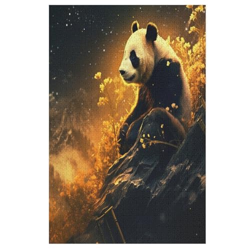 Panda Holzpuzzle 1000 Teile Klassische Puzzles Erwachsene Kinder Puzzle DIY Kit Holzspielzeug Einzigartiges Geschenk 78×53cm Panda Holzpuzzle 1000 Teile Klassische Puzzles Erwachsene Kinder Puzzle DIY Kit Holzspielzeug Einzigartiges Geschenk 78×53cm von GGJJTT