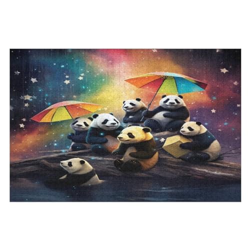Panda Holzpuzzle Für Erwachsene Teenager Stress Abbauen Familien-Puzzlespiel Poster 1000-teiliges Puzzle Kinder Lernspiel 75×50cm Panda Holzpuzzle Für Erwachsene Teenager Stress Abbauen Familien-Puzzlespiel Poster 1000-teiliges Puzzle Kinder Lernspiel 75×50cm von GGJJTT